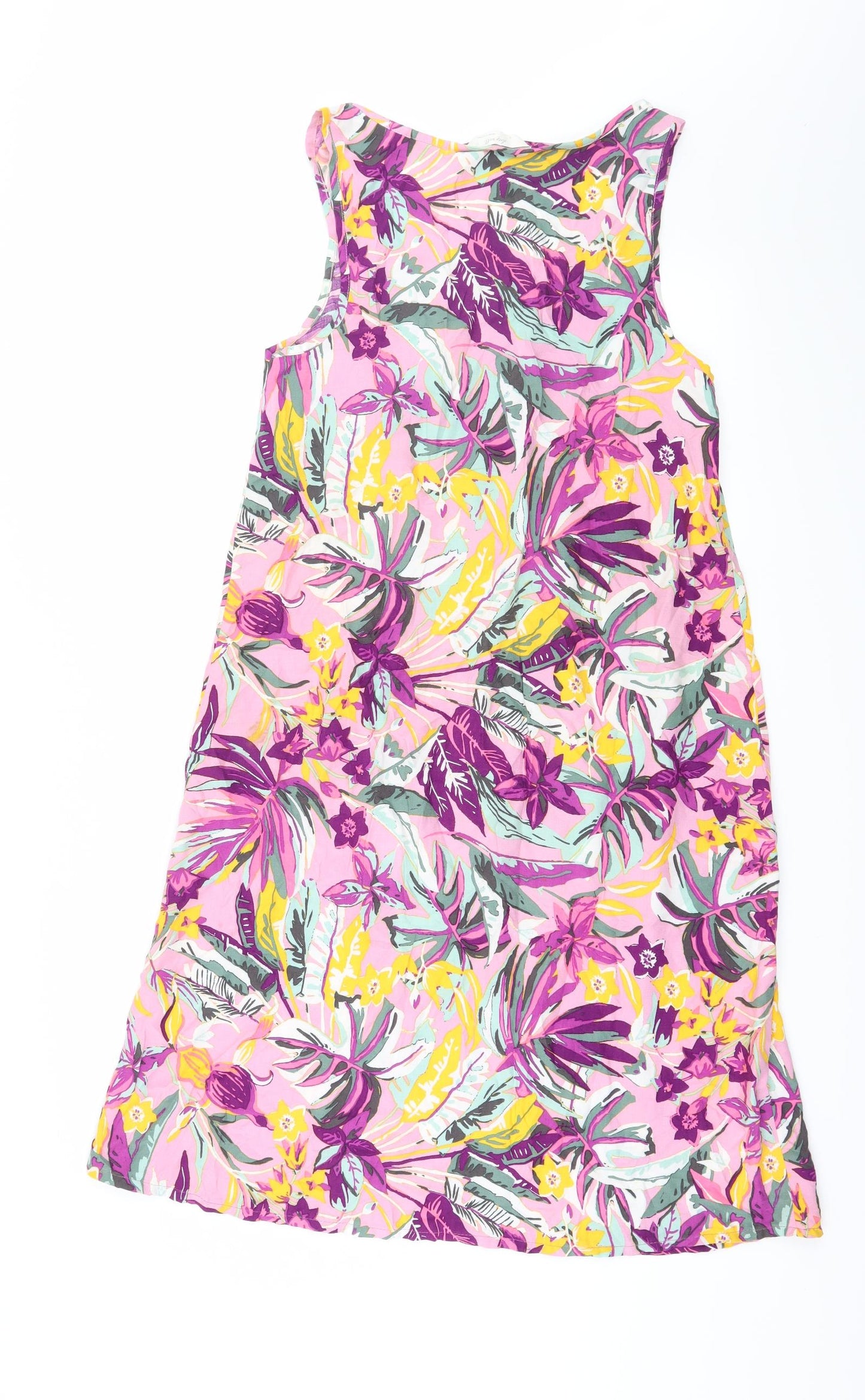 Sleep Well Womens Pink Floral  Babydoll Dress Size 8
