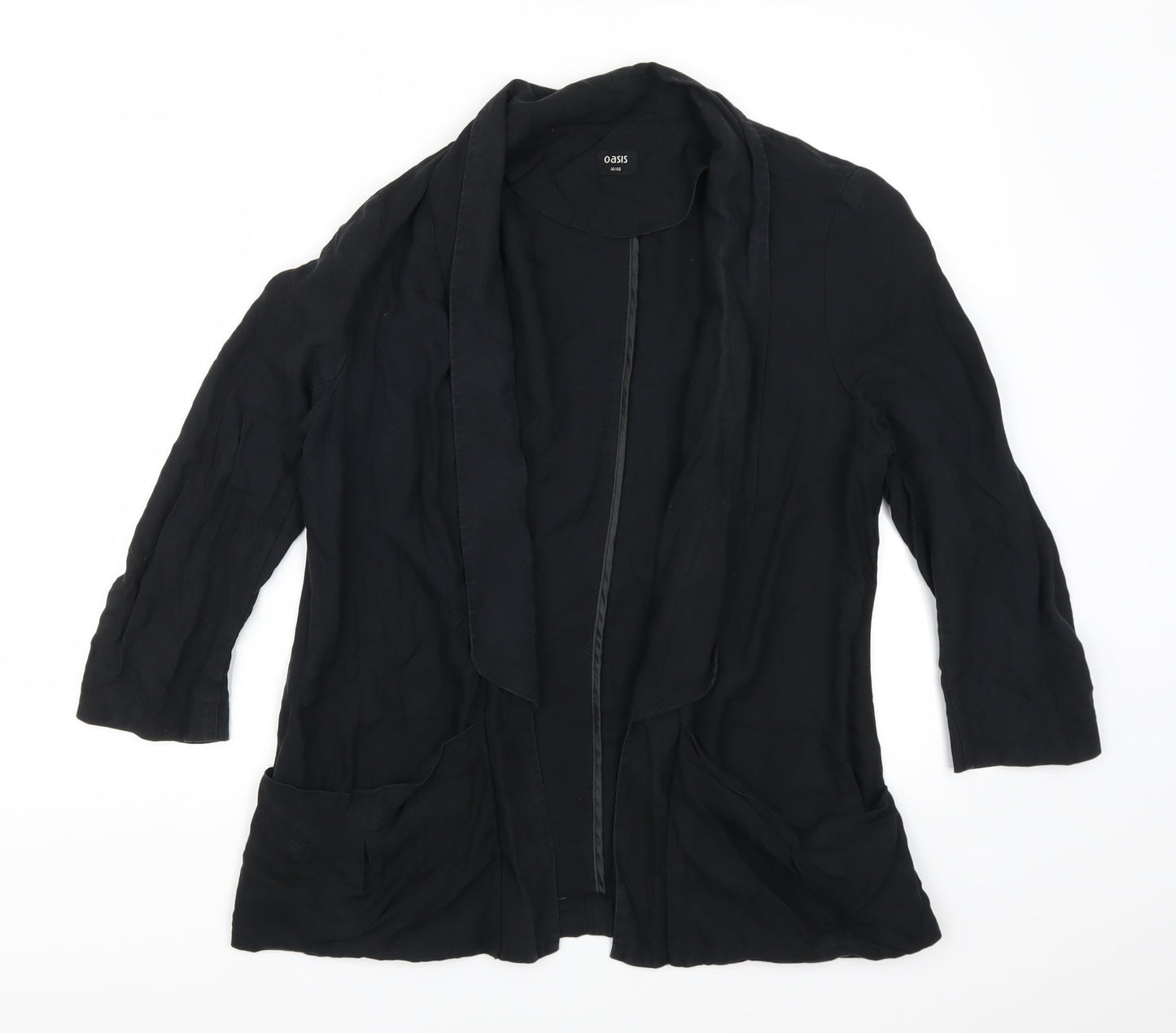 Womens UK Size 14 Oasis Black Jacket