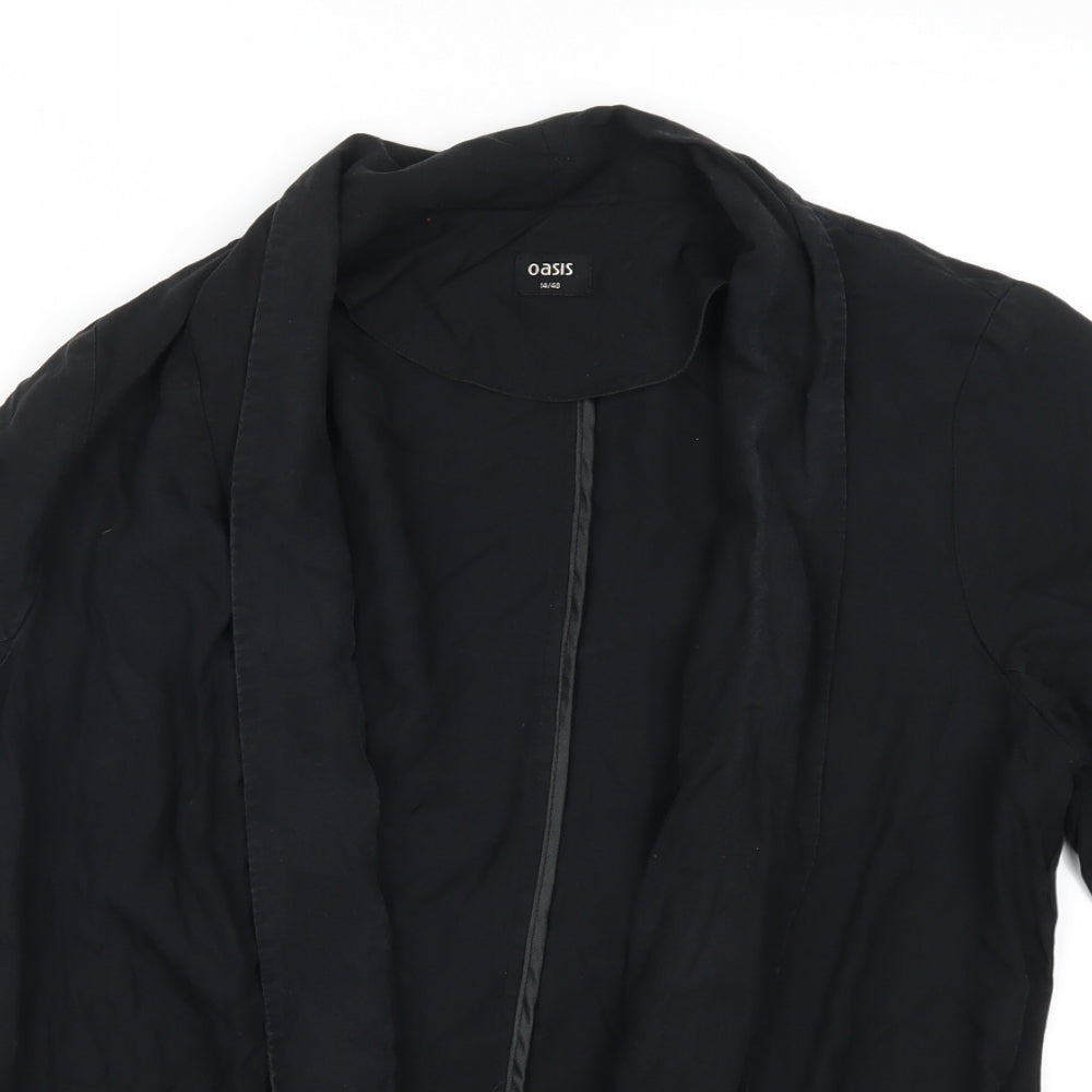 Womens UK Size 14 Oasis Black Jacket