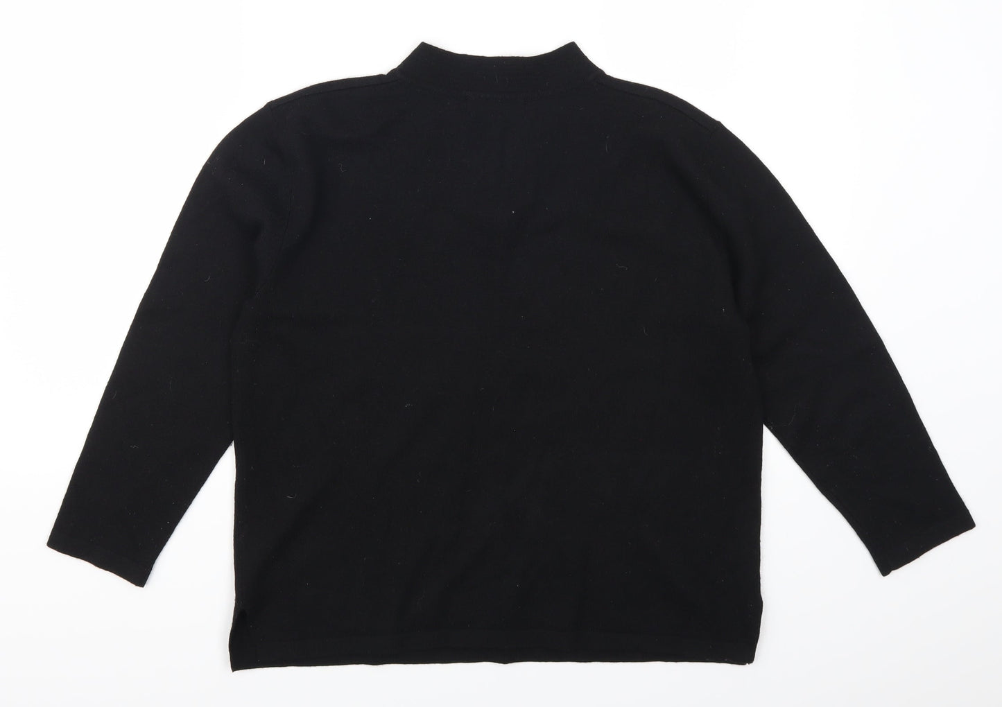 Poppy Womens Black   Pullover Jumper Size 16