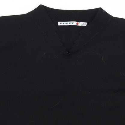 Poppy Womens Black   Pullover Jumper Size 16