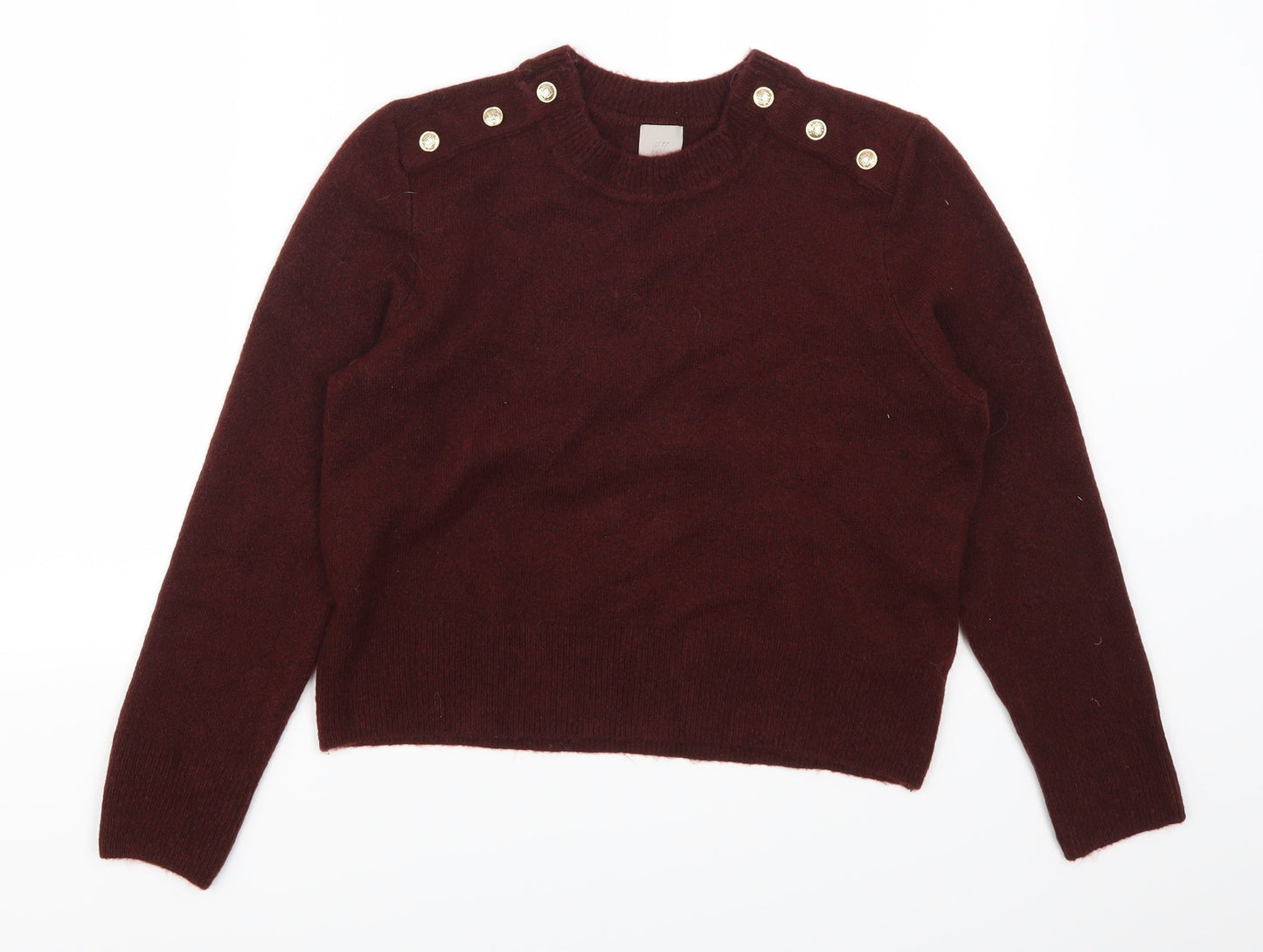 H&M Womens Red   Pullover Jumper Size S