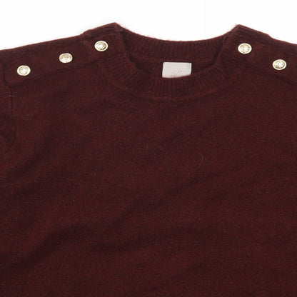 H&M Womens Red   Pullover Jumper Size S