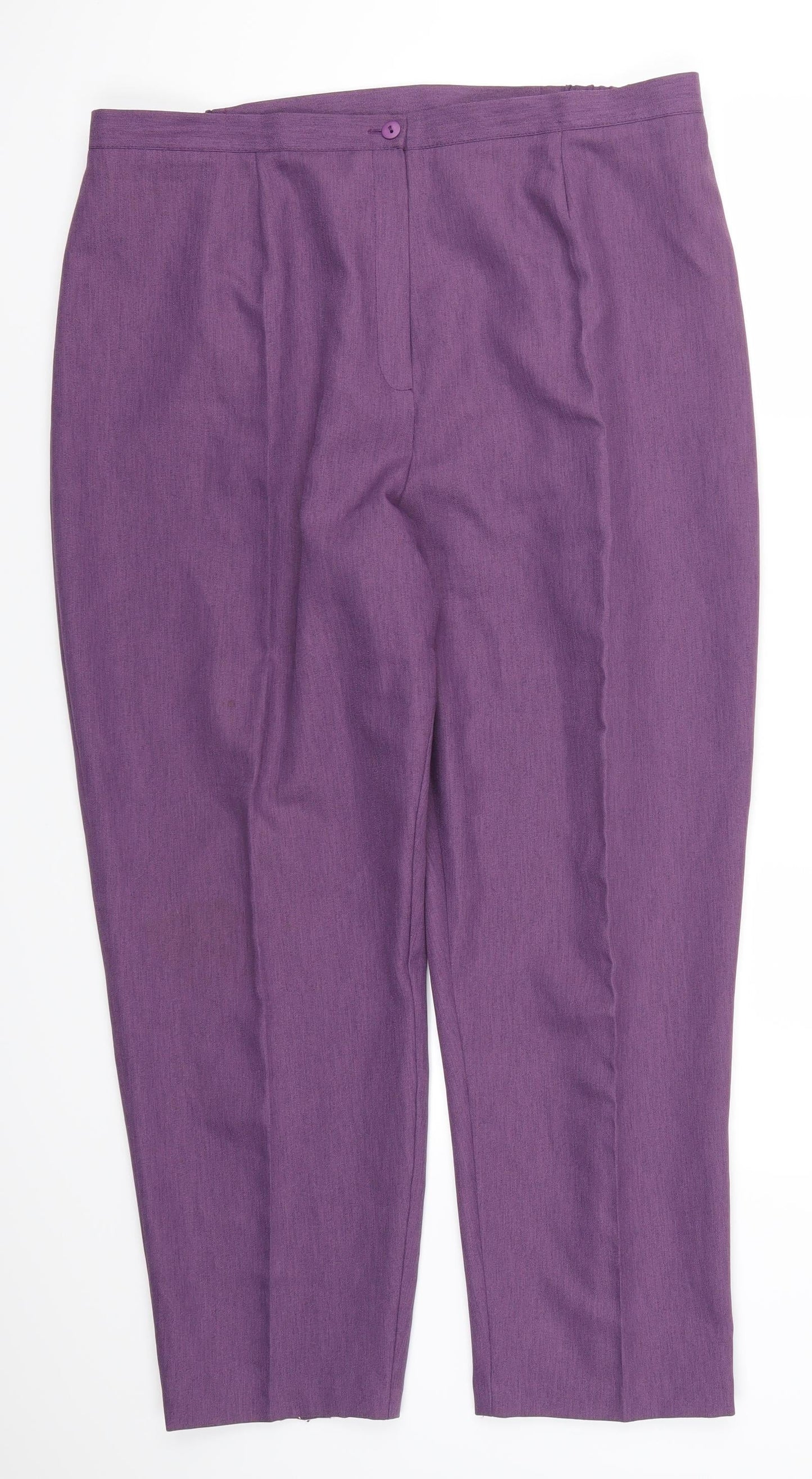 Womens UK Size 22 Modern Classics Regular Fit  Purple Trousers