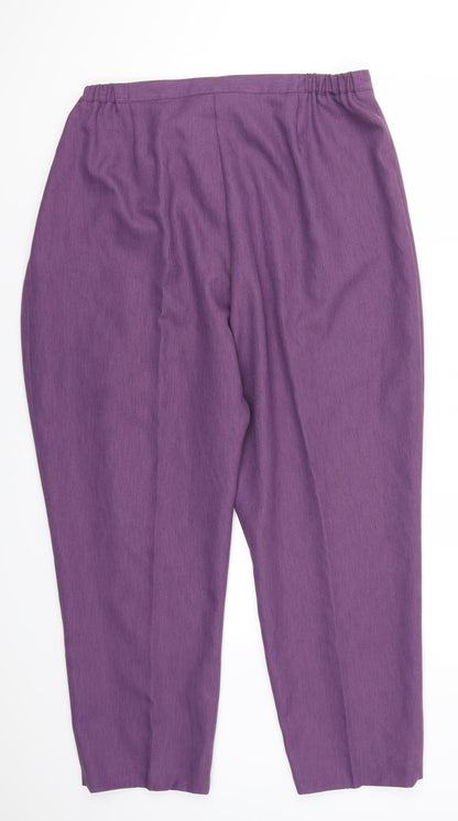 Womens UK Size 22 Modern Classics Regular Fit  Purple Trousers