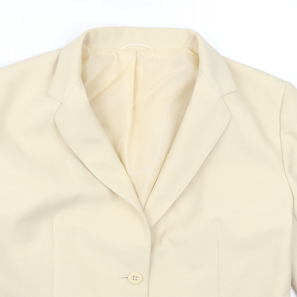 St Michael Womens Beige   Jacket Suit Jacket Size 16