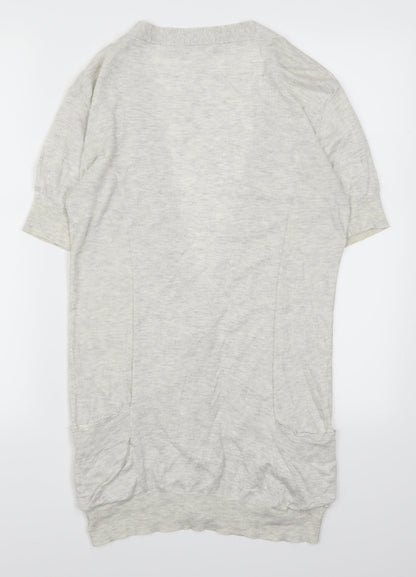 New Look Womens Grey   Cardigan Jumper Size 12