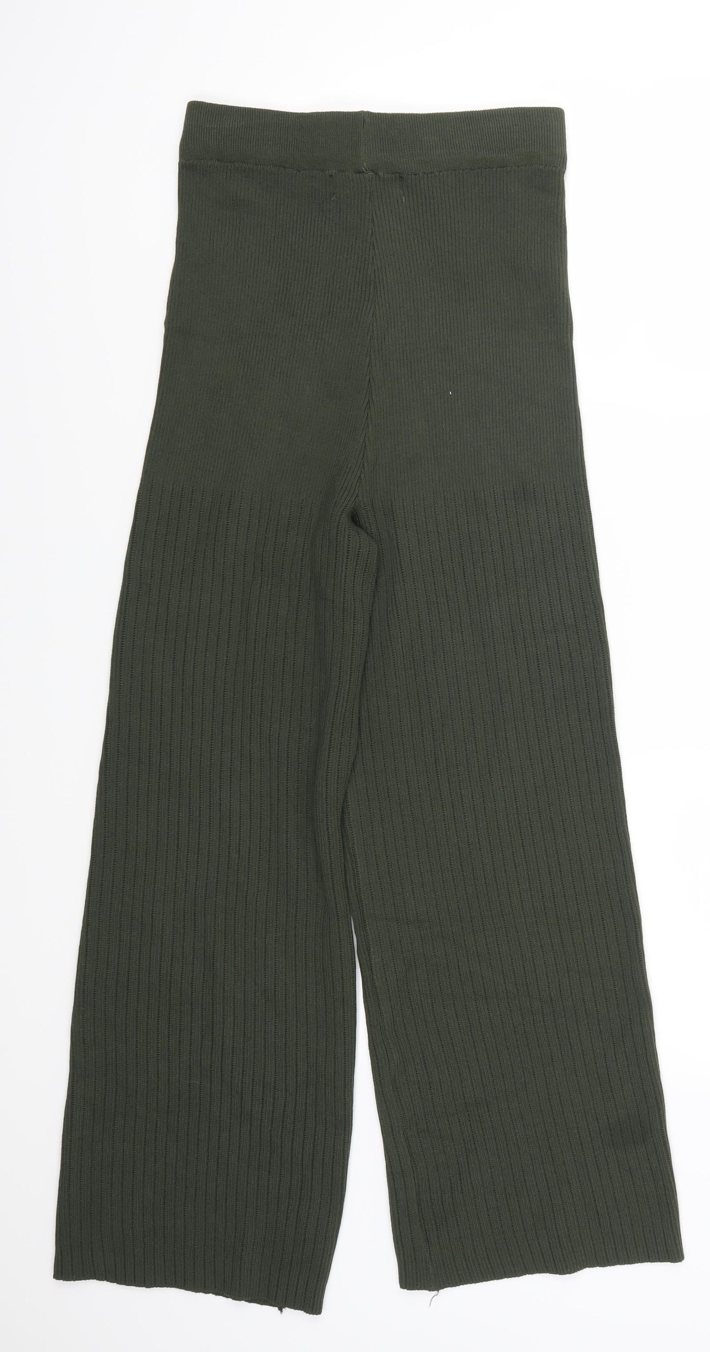 Womens UK Size S Yu & Me Regular Fit  Green Trousers