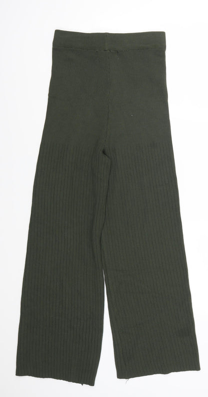 Womens UK Size S Yu & Me Regular Fit  Green Trousers