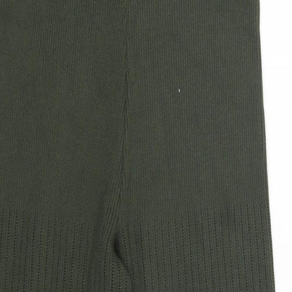 Womens UK Size S Yu & Me Regular Fit  Green Trousers