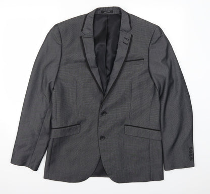 Mens UK Size 40 Cedar Wood State Regular Grey Suit Jacket