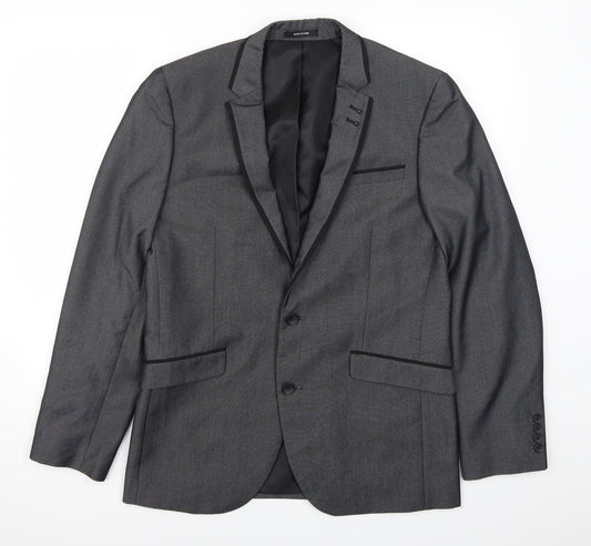 Mens UK Size 40 Cedar Wood State Regular Grey Suit Jacket