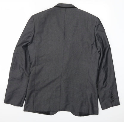 Mens UK Size 40 Cedar Wood State Regular Grey Suit Jacket