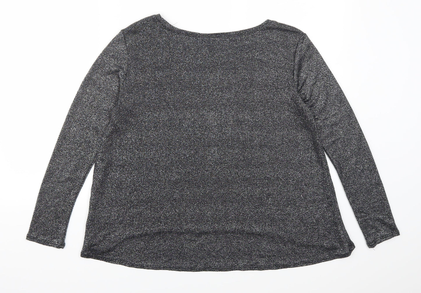 Womens UK Size S H&M Grey Basic T-Shirt