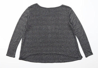 Womens UK Size S H&M Grey Basic T-Shirt