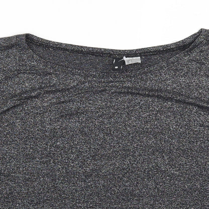 Womens UK Size S H&M Grey Basic T-Shirt