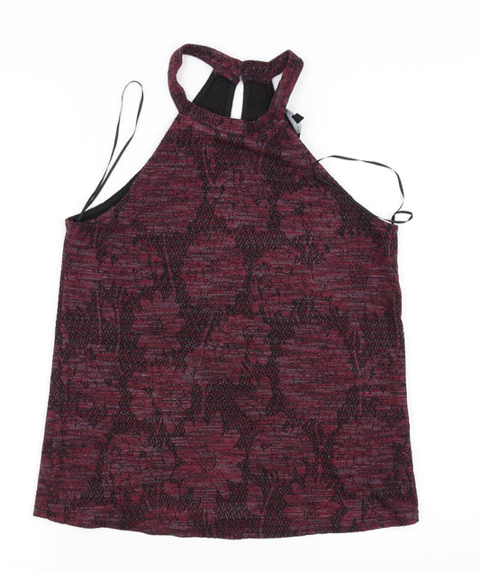 Womens UK Size 8 New Look Purple Basic Blouse