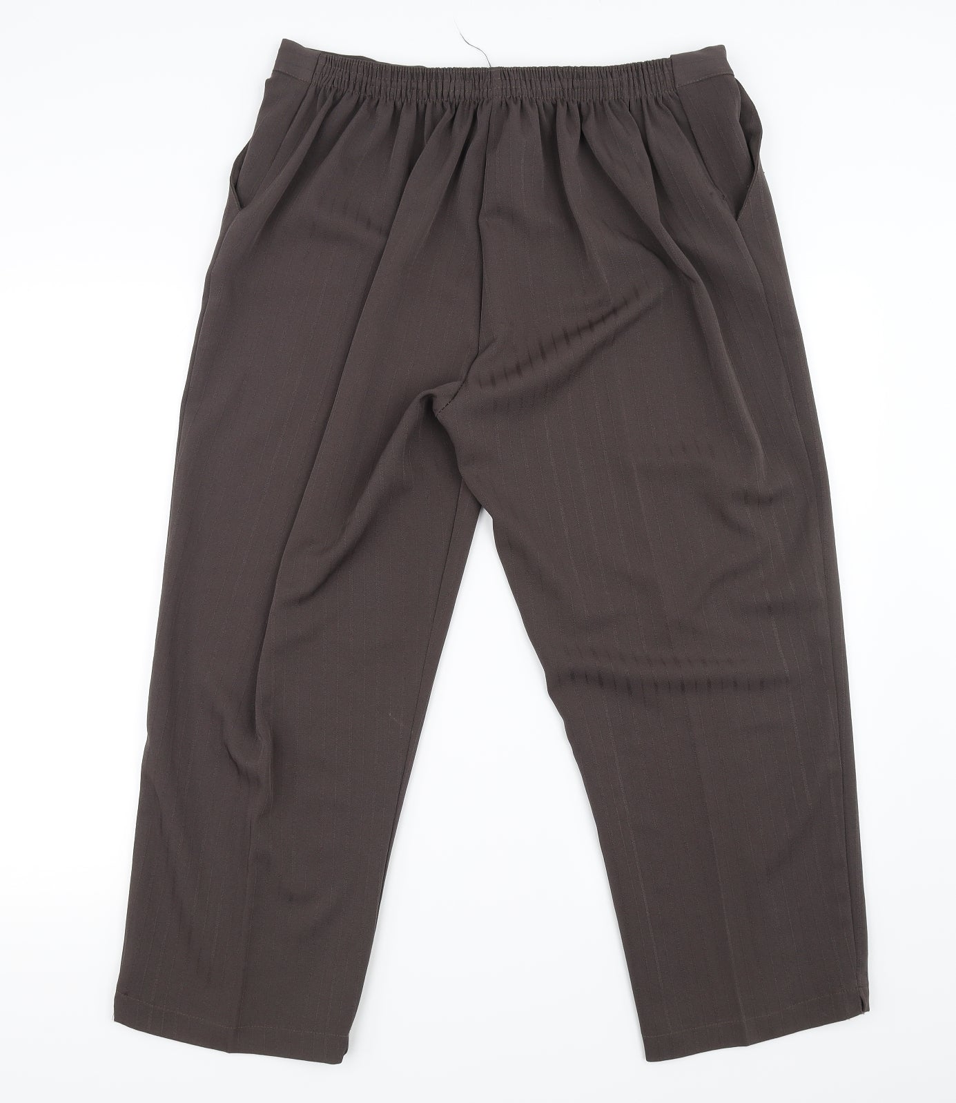 Womens UK Size 22 in Preworn Regular Fit  Brown Trousers