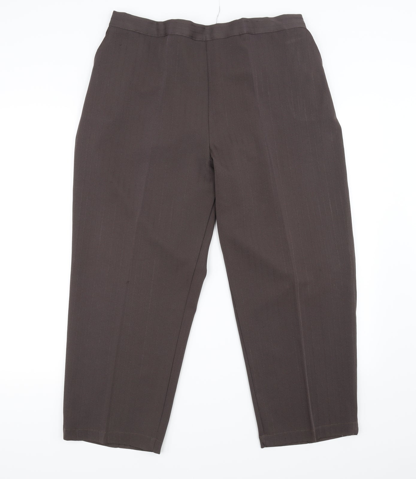Womens UK Size 22 in Preworn Regular Fit  Brown Trousers