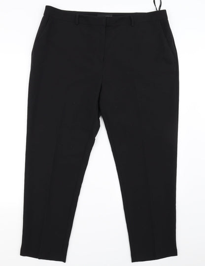Womens UK Size 12 Dorothy Perkins Regular Fit  Black Trousers