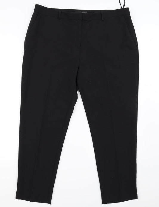 Womens UK Size 12 Dorothy Perkins Regular Fit  Black Trousers