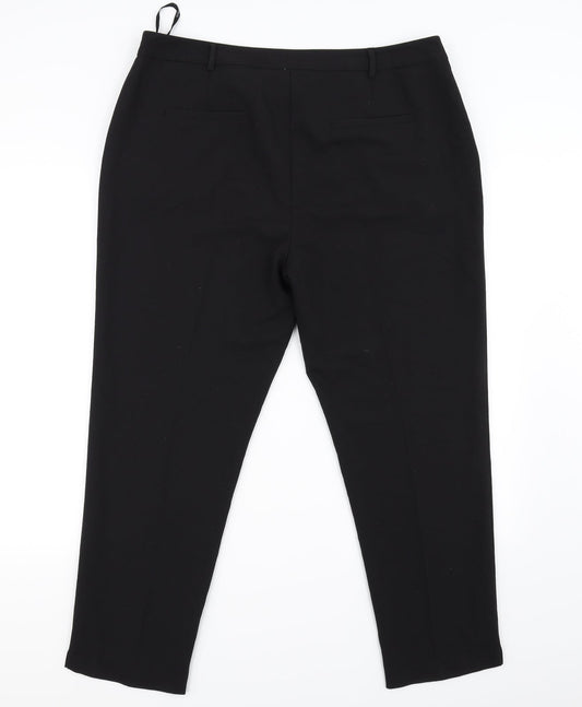 Womens UK Size 12 Dorothy Perkins Regular Fit  Black Trousers