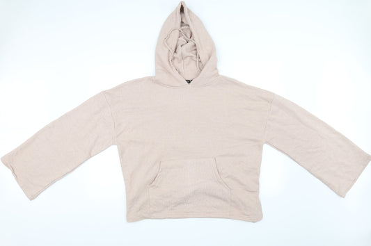 Boohoo Womens Pink   Pullover Hoodie Size XL