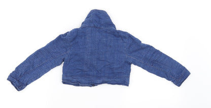 Preworn Boys Blue   Full Zip Jumper Size 3-4 Years