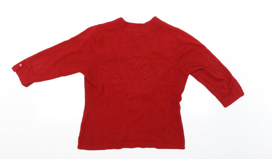 Filati Womens Red   Pullover Jumper Size L