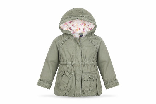 Gap Girls Green   Overcoat Coat Size 3 Years