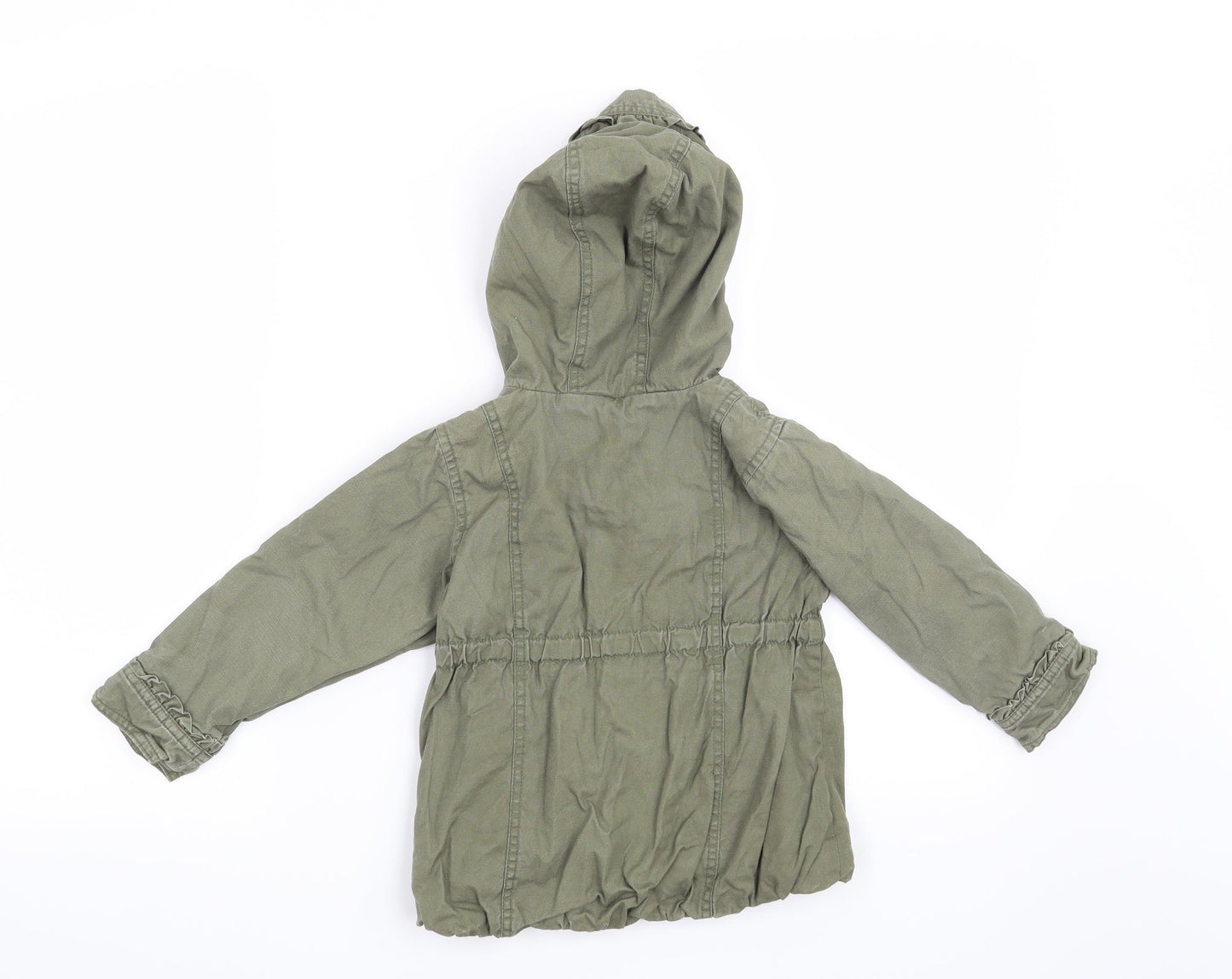 Gap Girls Green   Overcoat Coat Size 3 Years