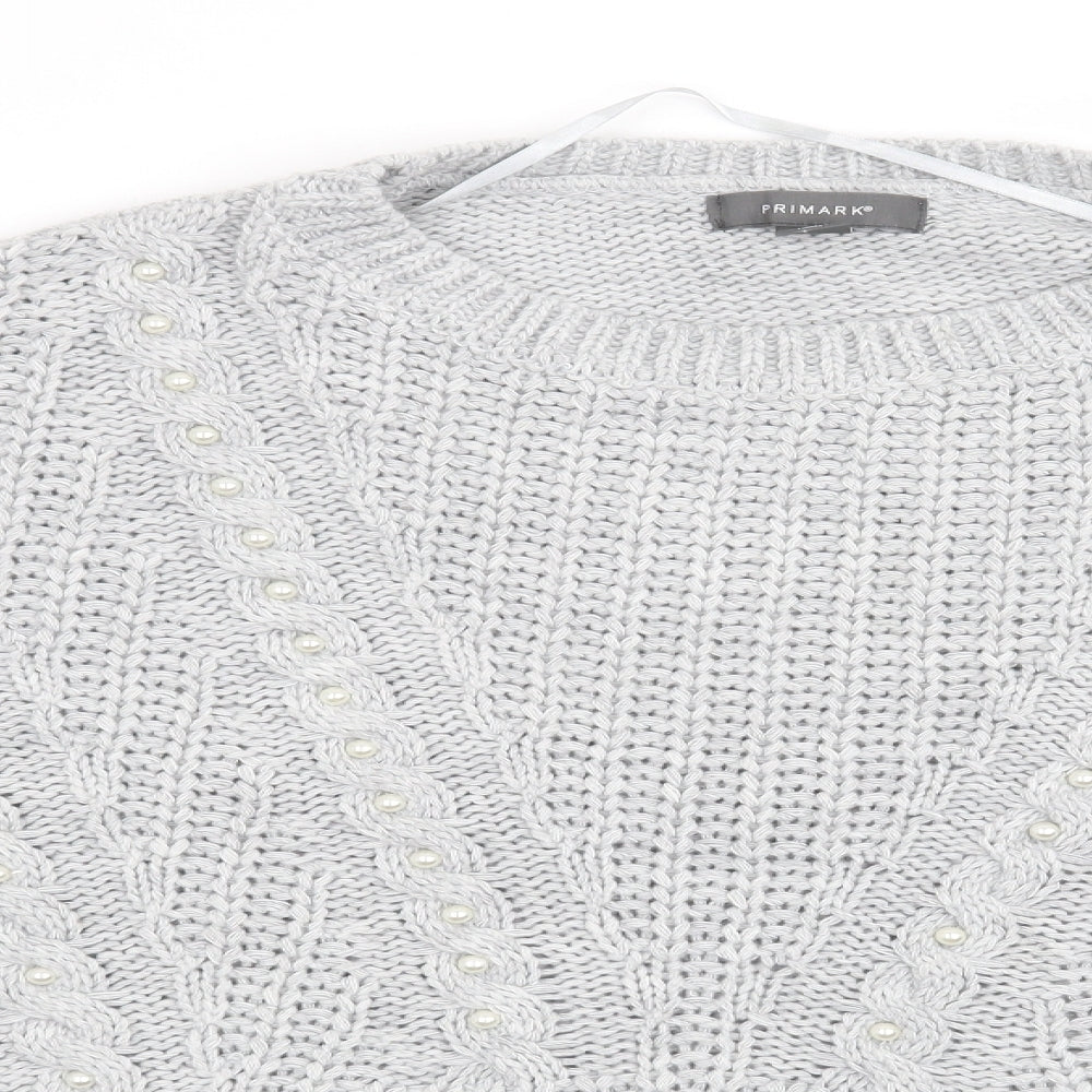 Primark Womens Grey   Pullover Jumper Size 18