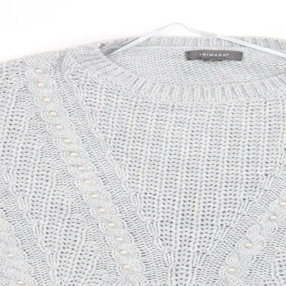 Primark Womens Grey   Pullover Jumper Size 18