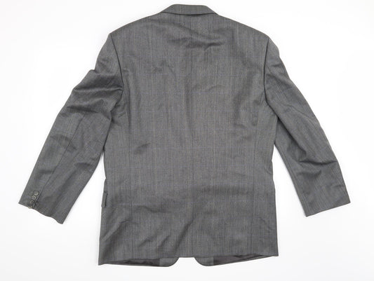 Mens UK Size M St Michael Regular Grey Suit Jacket