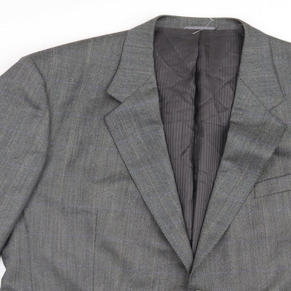 Mens UK Size M St Michael Regular Grey Suit Jacket