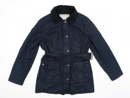 Marks and Spencer Womens Blue   Overcoat Coat Size 8