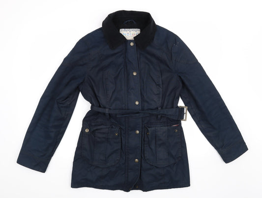 Marks and Spencer Womens Blue   Overcoat Coat Size 8