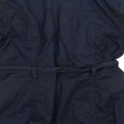 Marks and Spencer Womens Blue   Overcoat Coat Size 8
