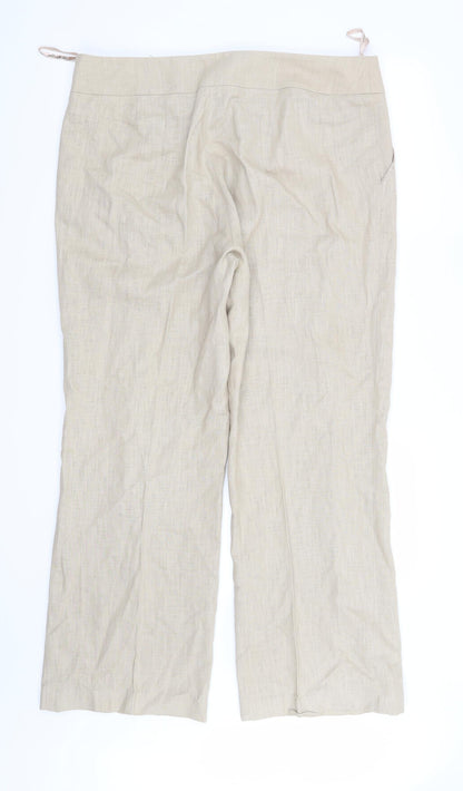 Office Girl Womens Beige   Trousers  Size 16 L30 in