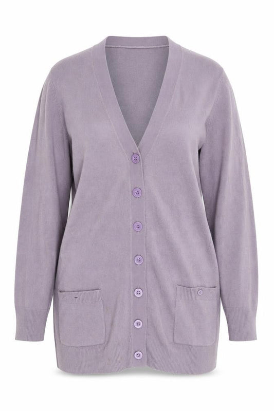 Text Womens Purple   Cardigan Jumper Size L