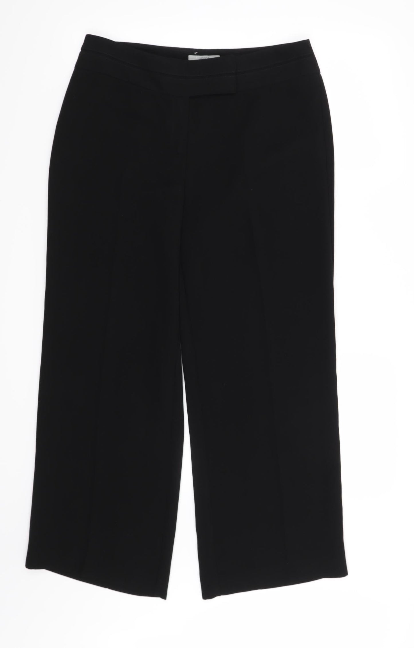 Womens UK Size 12 Marks and Spencer Regular Fit  Black Trousers