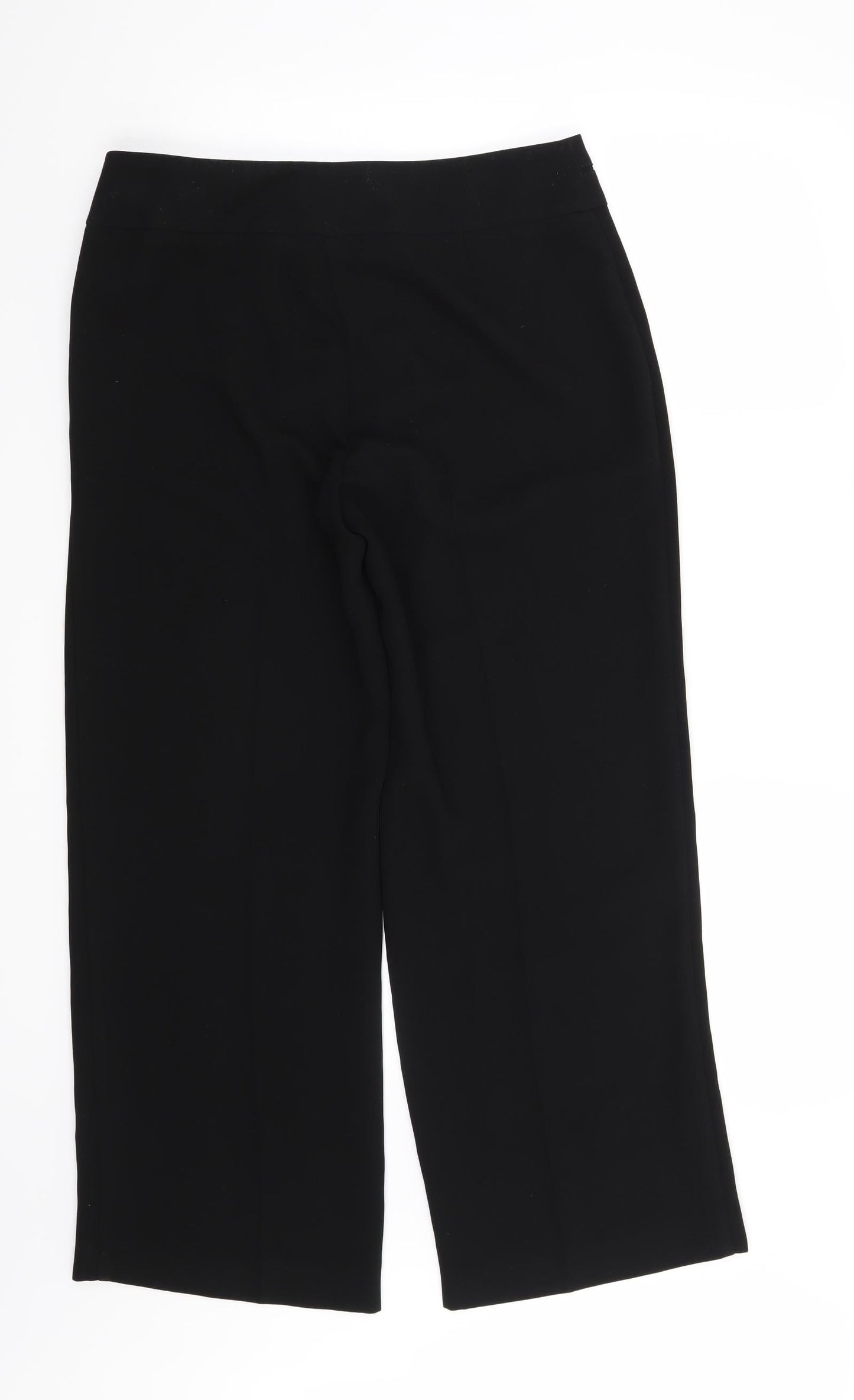 Womens UK Size 12 Marks and Spencer Regular Fit  Black Trousers
