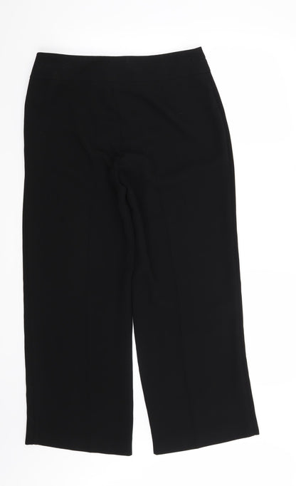 Womens UK Size 12 Marks and Spencer Regular Fit  Black Trousers