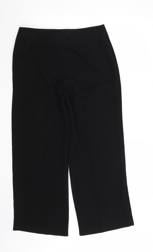 Womens UK Size 12 Marks and Spencer Regular Fit  Black Trousers