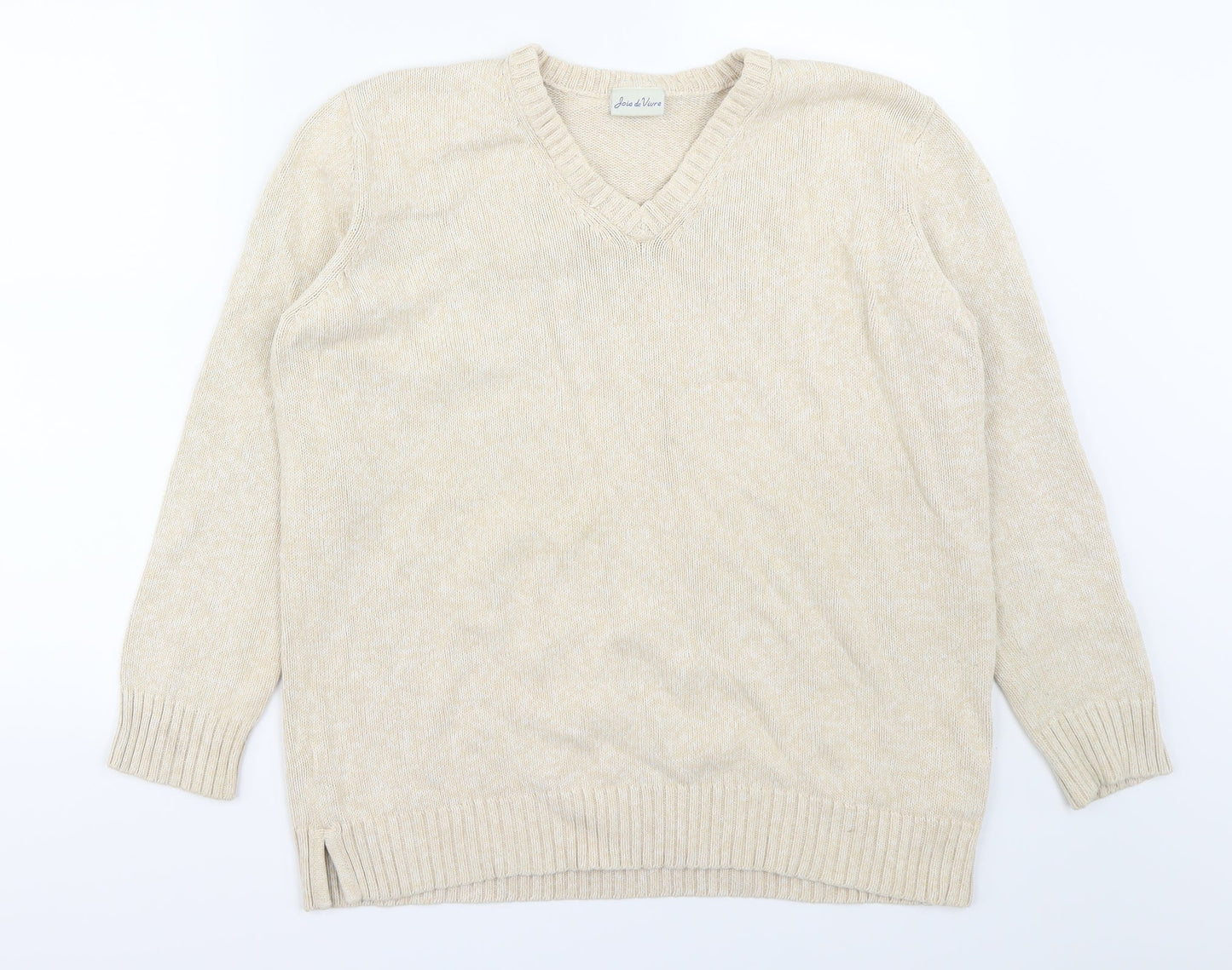 Joie de Vivre Womens Ivory   Pullover Jumper Size L