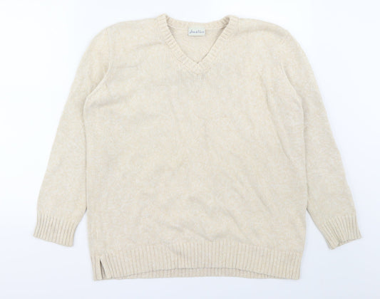 Joie de Vivre Womens Ivory   Pullover Jumper Size L