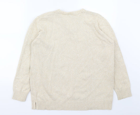 Joie de Vivre Womens Ivory   Pullover Jumper Size L