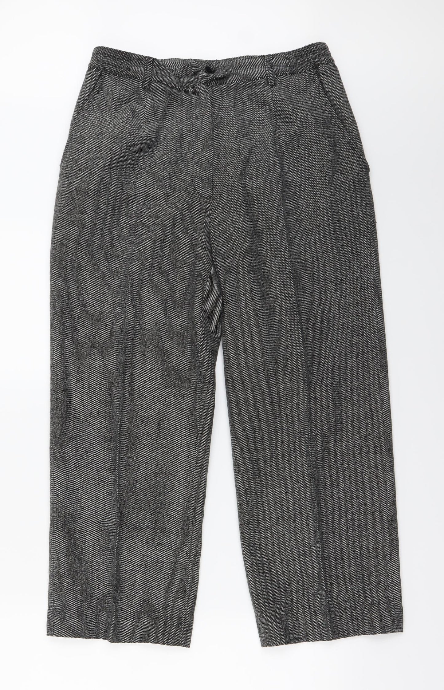Womens UK Size 14 Oscar B Regular Fit  Black Trousers