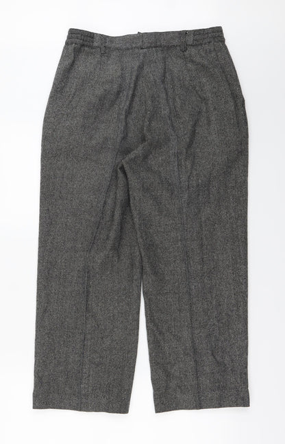 Womens UK Size 14 Oscar B Regular Fit  Black Trousers