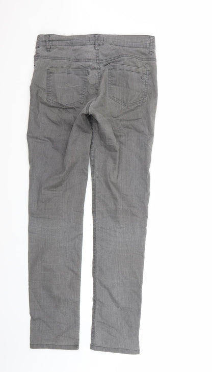 Caroll Womens Grey   Straight Jeans Size 10 L31 in
